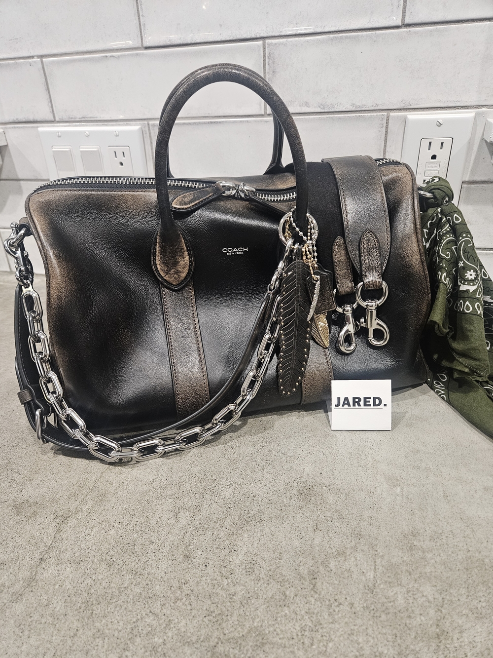 Coach Loved Leather Compass 35